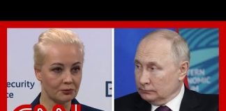 Alexey Navalny's wife fires back at Putin after prison says Navalny died