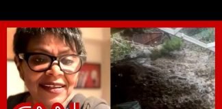 Anderson Cooper speaks with woman whose home was destroyed by towering mud piles