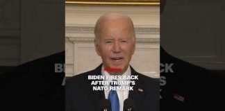 Biden fires back after Trump's NATO remark