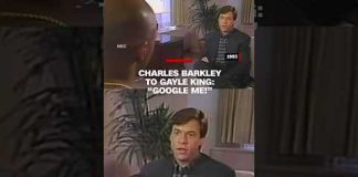 Charles Barkley to Gayle King: "Google Me!"