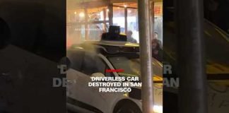 Driverless car destroyed in San Francisco