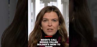 See the moment Biden calls fallen soldier's mom, tells her about posthumous promotion