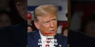 Trump compares himself to Navalny