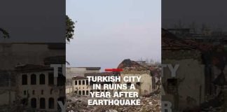 Turkish city in ruins a year after earthquake