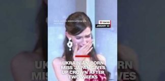 Ukrainian-born Miss Japan gives up crown after two weeks