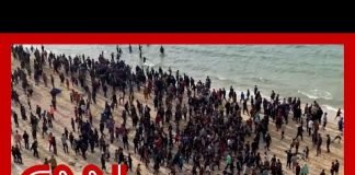 Video shows Palestinians fighting to get hold of ration packs