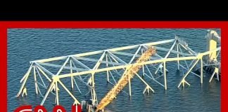Cleanup crews maneuver to clear Baltimore bridge collapse wreckage