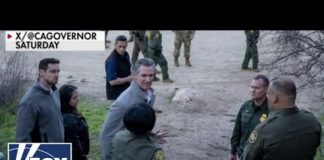 ‘EMBARRASSING’: Newsom unknowingly uses border hole patched by GOP candidate for photo-op