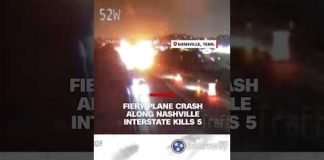 Fiery plane crash along Nashville interstate kills 5