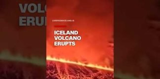 Iceland volcano erupts