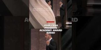 John Cena presents Acadamy Award naked