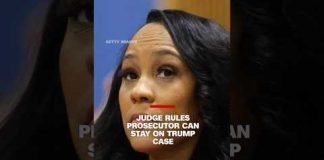 Judge rules prosecutor can stay on Trump case