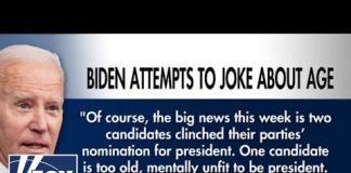 'MENTALLY UNFIT TO BE PRESIDENT': Biden jokes about age, takes jab at Trump