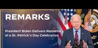 President Biden Delivers Remarks at a St. Patrick's Day Celebration