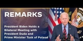 President Biden Holds a Bilateral Meeting with President Duda and Prime Minister Tusk of Poland