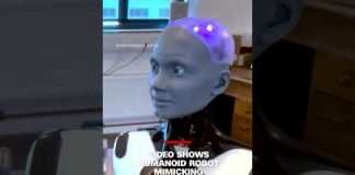 Scientists release eerie video of humanoid robot