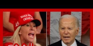 See Biden's response to Marjorie Taylor Greene interrupting speech