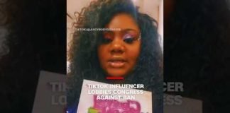 TikTok influencer lobbies Congress against ban