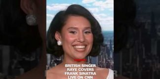British singer RAYE covers Frank Sinatra live on CNN