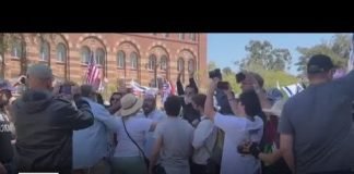 Dueling pro-Israel and pro-Palestine protests happen on UCLA campus