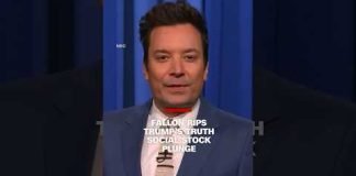 Fallon rips Trump’s Truth Social stock plunge
