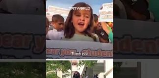 Gaza's children thank US university protesters