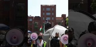 GWU students refuse to clear Gaza encampment in Washington DC