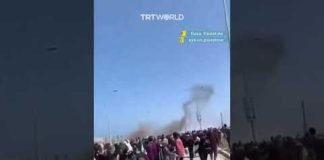 Israeli forces bomb displaced Palestinians returning to northern Gaza