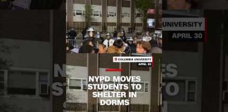 NYPD moves students to shelter in dorms at Columbia University