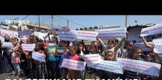 Palestinians in Rafah thank US students protesting in solidarity