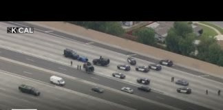 91 freeway partially reopens as pursuit suspect standoff comes to an end