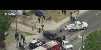 Car slams into Burbank home