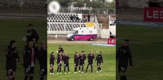 Chile's Palestino football team held a powerful protest ahead of their game against Union Espanola