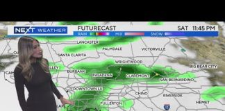 Dani Ruberti tracks potential rain in Southern California this weekend