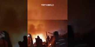 Dozens of Palestinians killed by Israeli air strike on UNRWA tents in Rafah