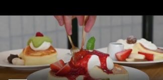 Fluffy Fluffy Dessert Café in Tustin specializes in Soufflé Pancakes