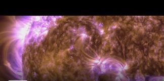 Geomagnetic storm hits earth, creating colorful light shows