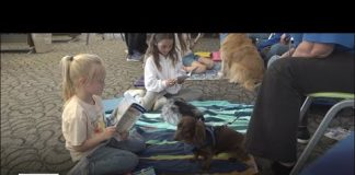 Helping kids get over their fear of reading out loud through "canine literacy"