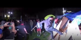LAPD responds to violence at UCLA campus