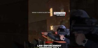 Law enforcement disperses UCLA encampment