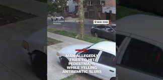Man allegedly tries to hit pedestrians while yelling antisemitic slurs