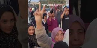 People in Gaza welcome Hamas' announcement accepting ceasefire deal