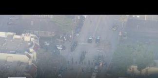 Police clash with pro-Palestinian protesters outside of Pomona College graduation ceremony