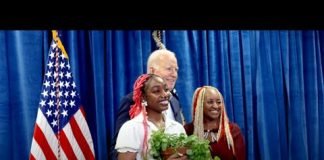 President Biden Meets with Latreca and Ikina in Las Vegas