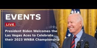 President Biden Welcomes the Las Vegas Aces to Celebrate their 2023 WNBA Championship