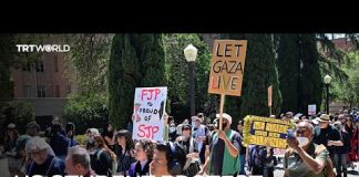 Protesters remain on UCLA campus, defying orders to disperse