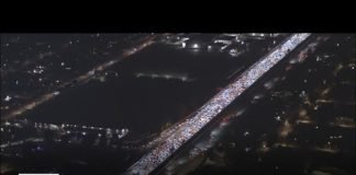 Search for burglary suspect causes massive backup on I-10 Freeway