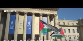 Students in Johannesburg set up encampment for Palestine