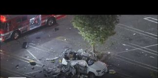 SUV inexplicably explodes in Van Nuys parking lot