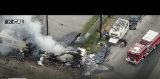 Two separate fires keep firefighters busy